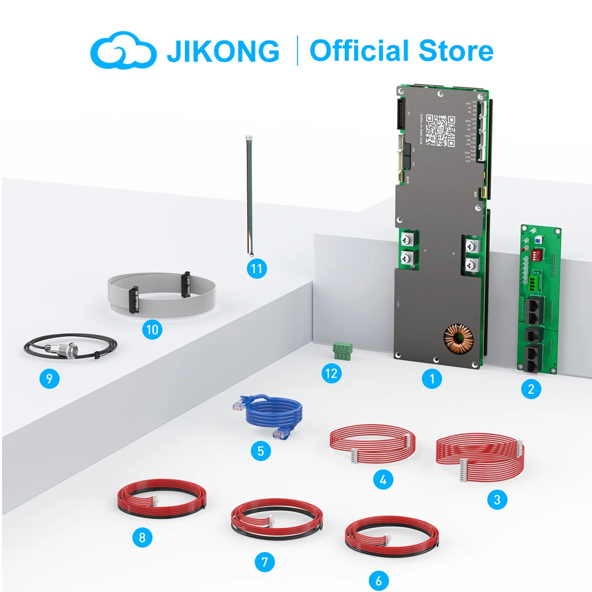JIKONG JKBMS   LiFePo4 Li-Ion LTO Battery 24V 48V 8S/16S  150A Household Energy BMS Home Inverter Active balancer 2A