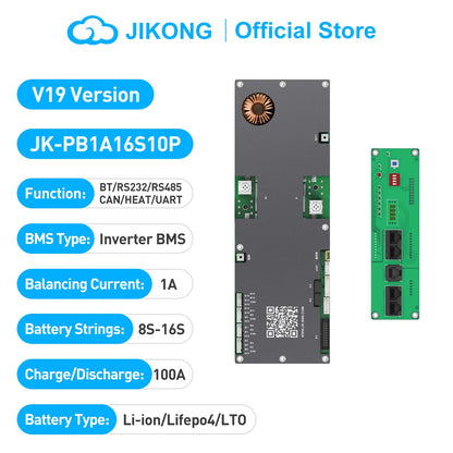 JIKONG JKBMS   LiFePo4 Li-Ion LTO Battery 24V 48V 8S/16S  150A Household Energy BMS Home Inverter Active balancer 2A