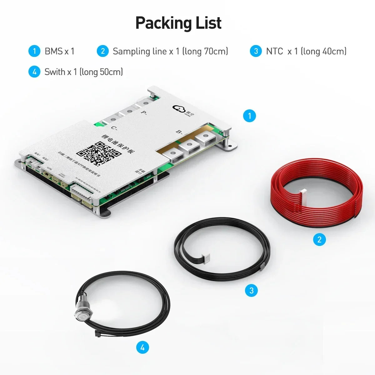 JIKONG Lifepo4 Li-Ion Lto Battery 100A  200A 300A  Active Balancer Smart BMS 4S 5S 6S 7S 8S 12V 24V Active Balance Current1A 2A