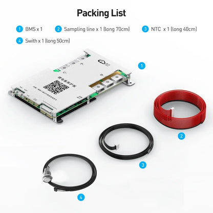 JIKONG Lifepo4 Li-Ion Lto Battery 100A  200A 300A  Active Balancer Smart BMS 4S 5S 6S 7S 8S 12V 24V Active Balance Current1A 2A