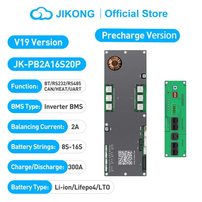 JIKONG JKBMS   LiFePo4 Li-Ion LTO Battery 24V 48V 8S/16S  150A Household Energy BMS Home Inverter Active balancer 2A